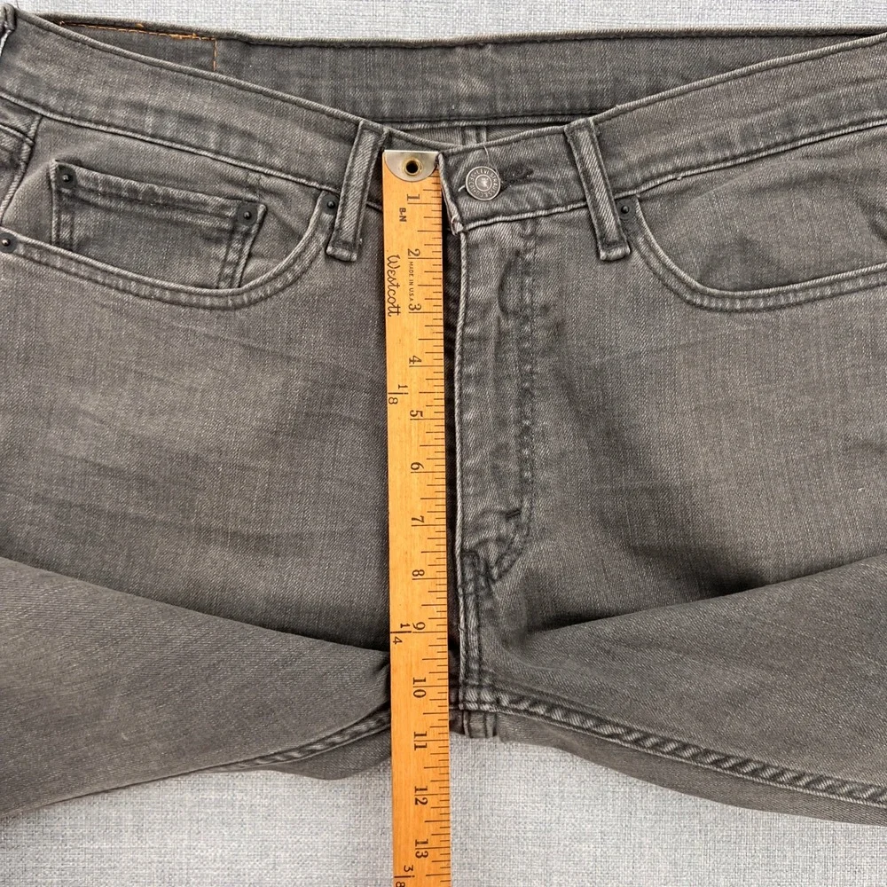 Levis 514 Straight Fit Gray Denim Jeans Mens 34x34‎ Grey Cotton Blend Casual